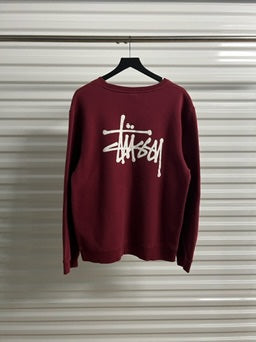 2000’s Vintage Stussy Maroon Sweatshirt - L