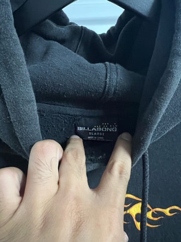 90’s Billabong Flame Long Sleeve Hoodie - XL