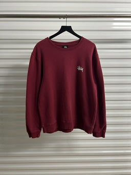 2000’s Vintage Stussy Maroon Sweatshirt - L