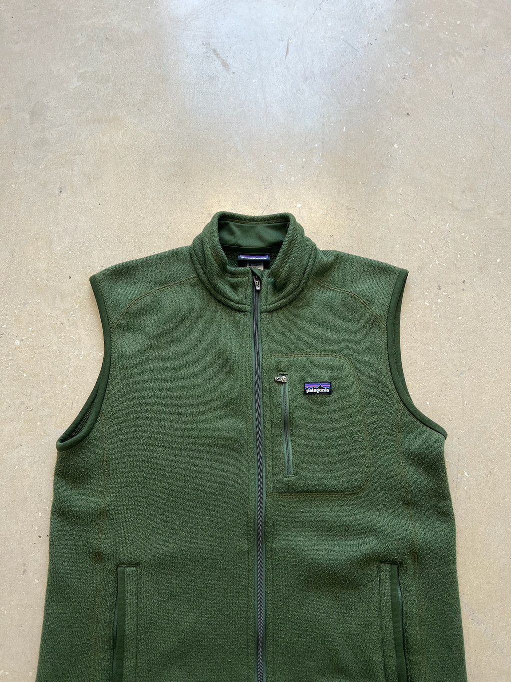 Vintage Green Patagonia Vest - L