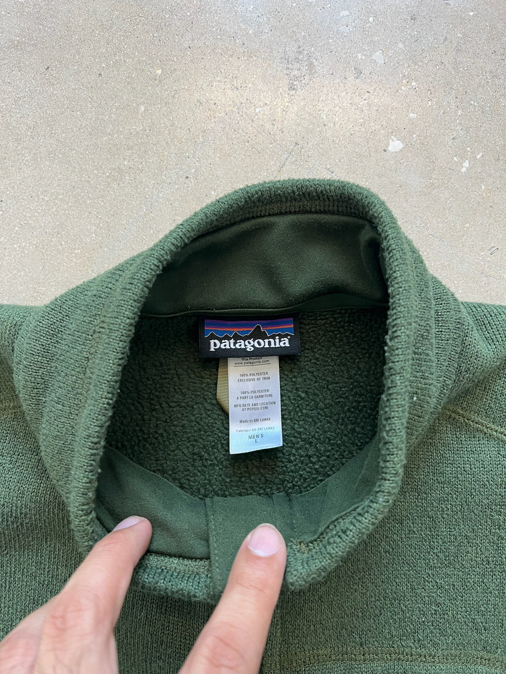 Vintage Green Patagonia Vest - L