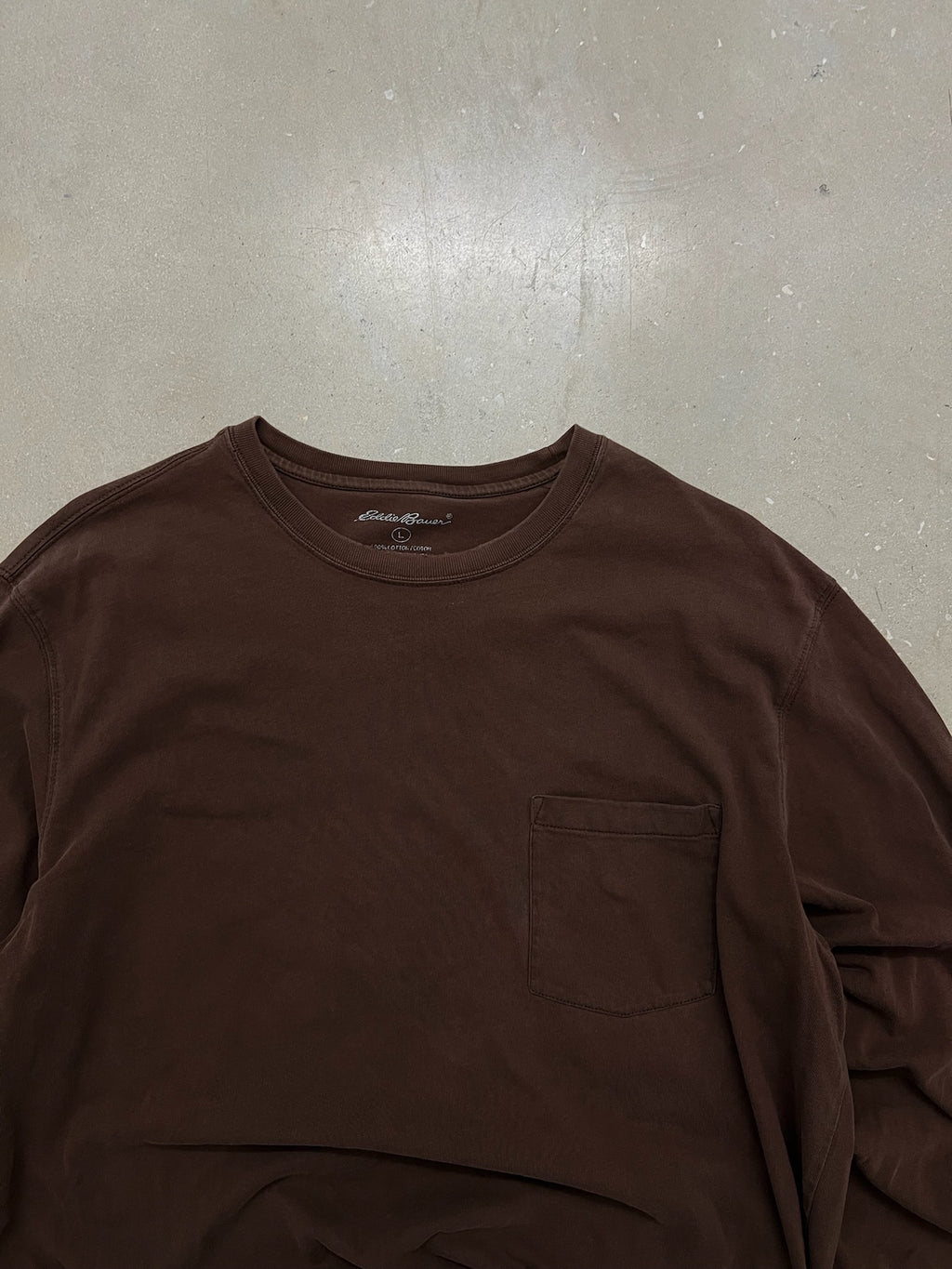 Eddie Bauer Brown Long Sleeve - L