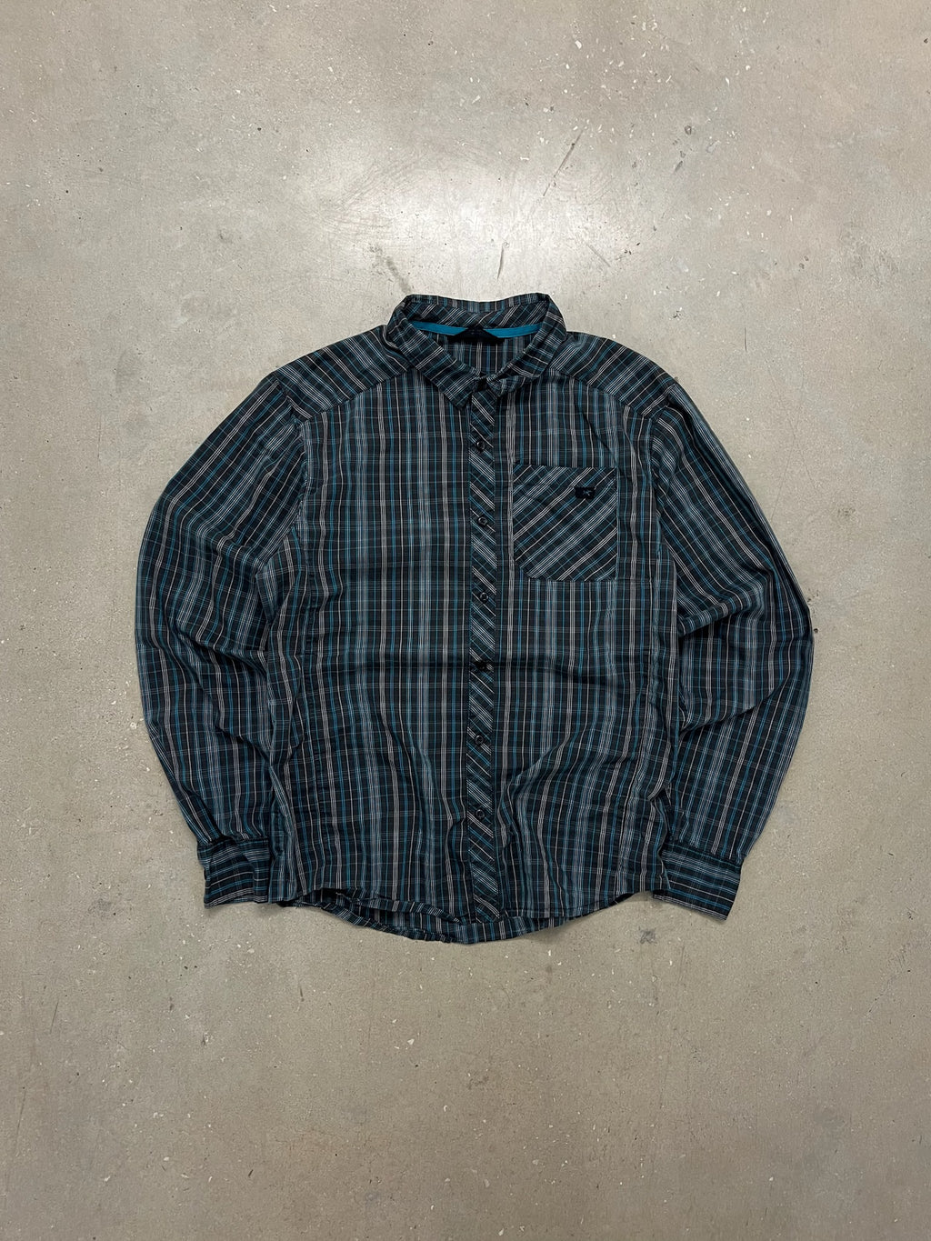 Blue Striped Arc’terx Button Up - M