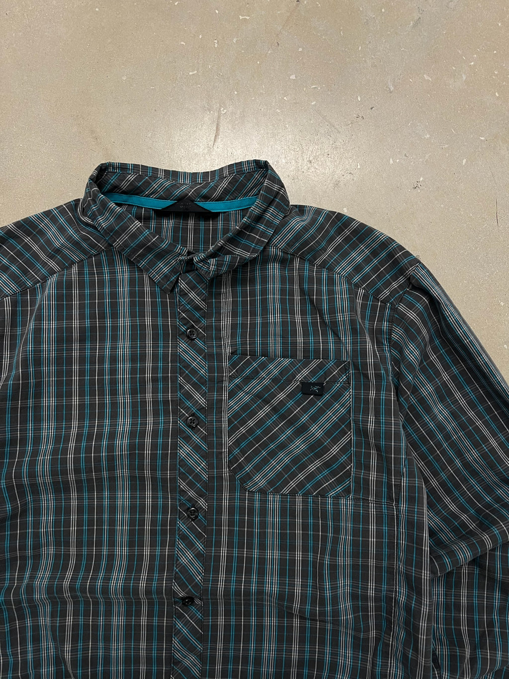 Blue Striped Arc’terx Button Up - M