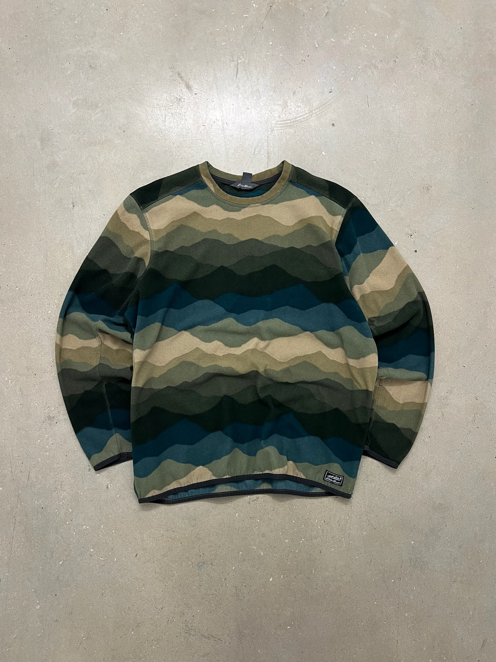 Eddie Bauer Mountain Pattern Fleece - L