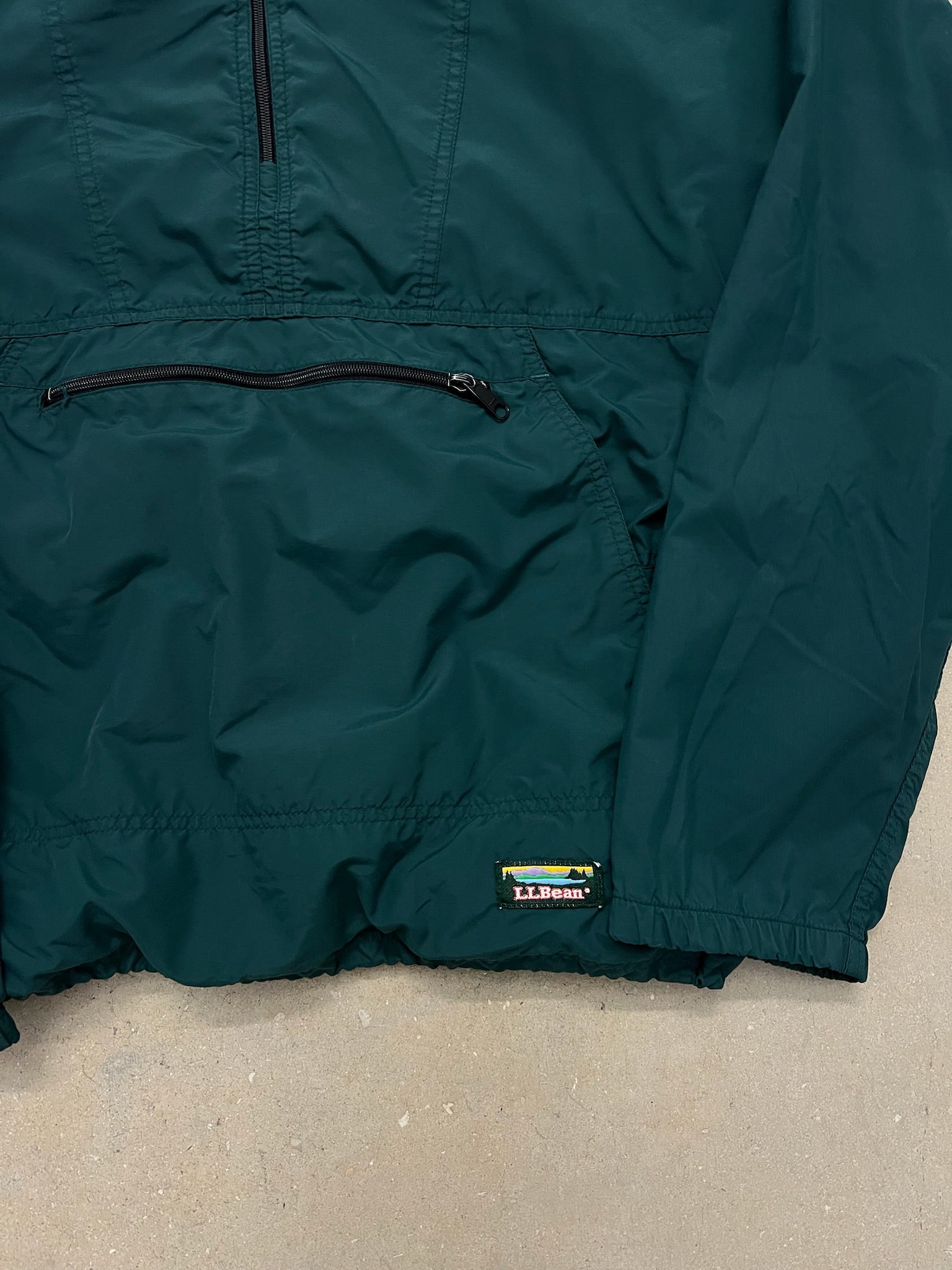 Vintage LL Bean Green Anorak Jacket - XL